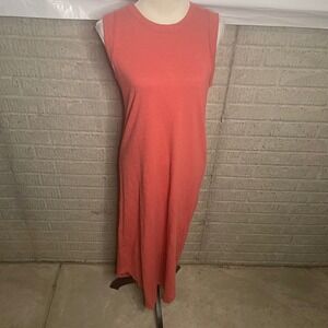 Z Supply Womens‎ Tank Dress Sleeveless Casual Coral Maxi Dress Size Small